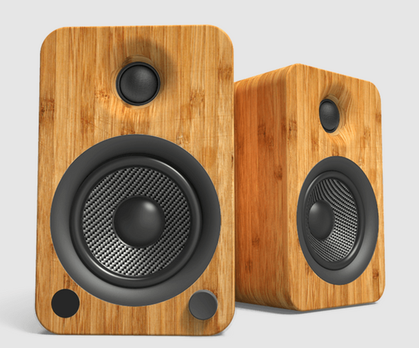 Kanto Audio Active Speakers Kanto Audio YU4 Active Speakers in Bamboo, front image