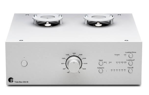 ProJect Tube Box DS3 B True Balanced Phono Preamplifier Silver, front