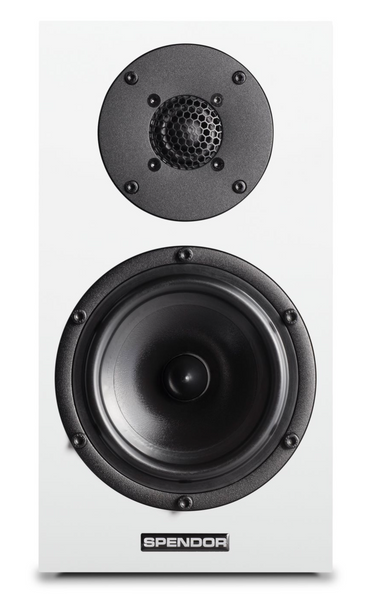 Spendor AW1 On-Wall Speakers, in Satin White front of speaker

