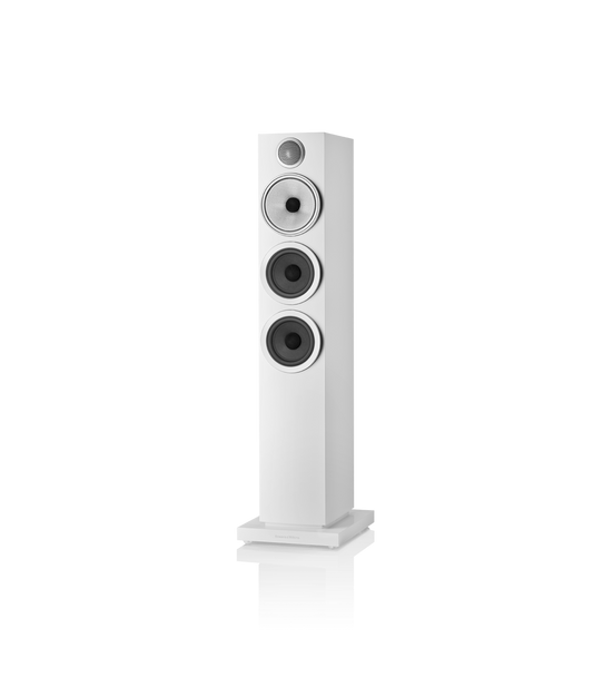 B&W 704 S3 Floorstanders in White  - Black Friday Sale