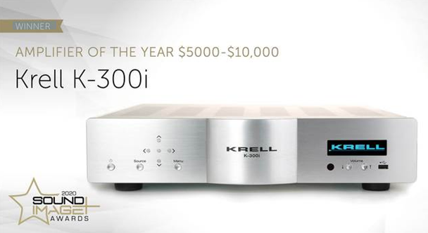 KRELL K-300i Integrated Stereo Amplifier. Sound Image Awards. Award for Amplifier of the year 2020