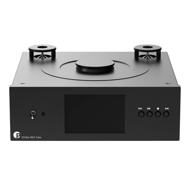 ProJect CD Box RS2 Tube CD Player in Black, front