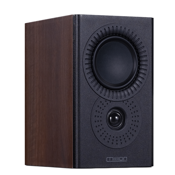 Mission LX1- MKII Speakers in Walnut, angled image