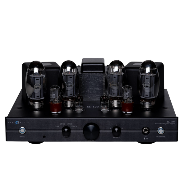 Cary Audio SLI-100 Integrated Amplifier in black, front