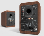 Kanto Audio Active Speakers Kanto Audio YU4 Active Speakers in Walnut, back image

