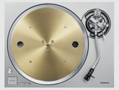 Technics SL-1300G Grand Class Turntable in silver, helicopter view