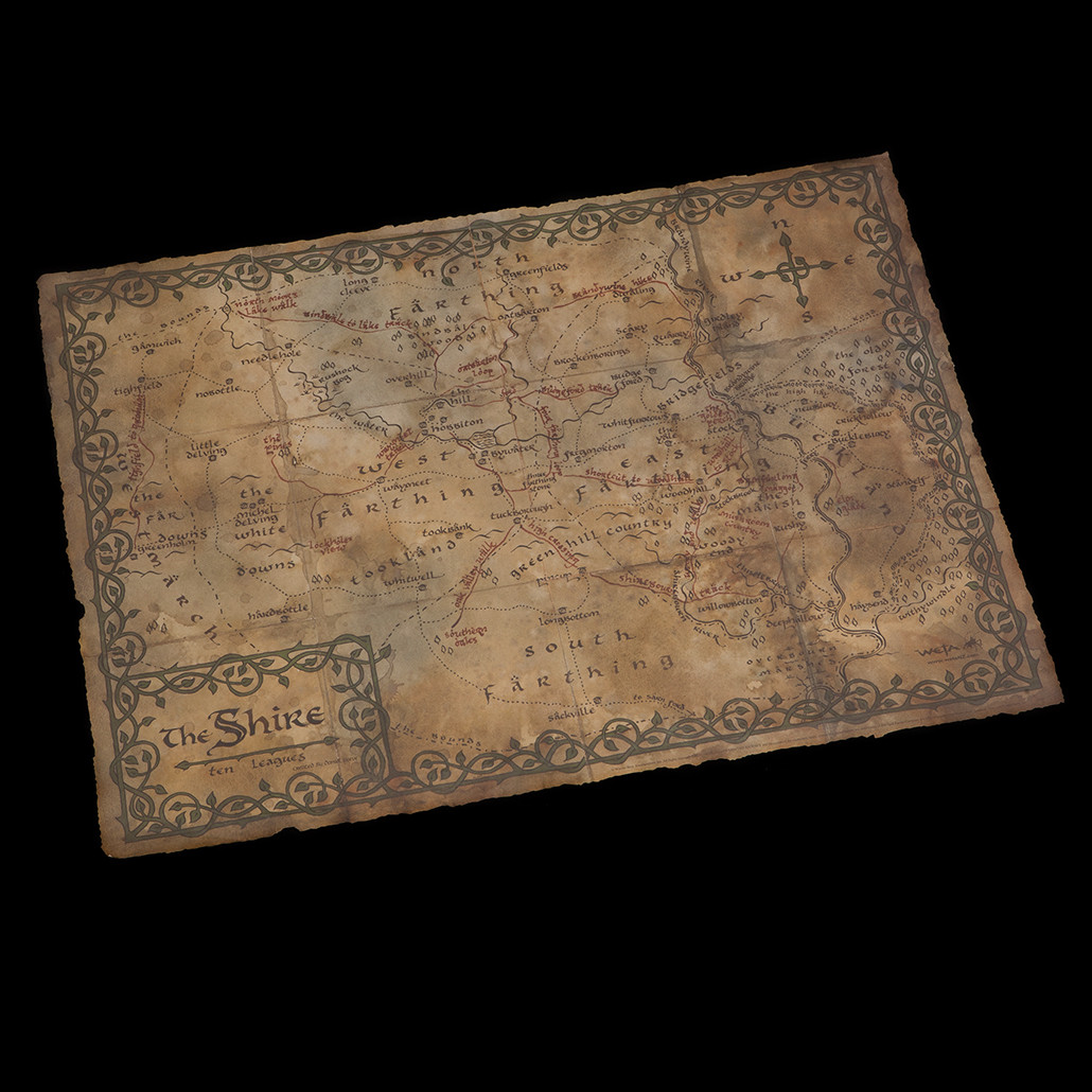 Wētā Collectables Map of the Shire Art Print