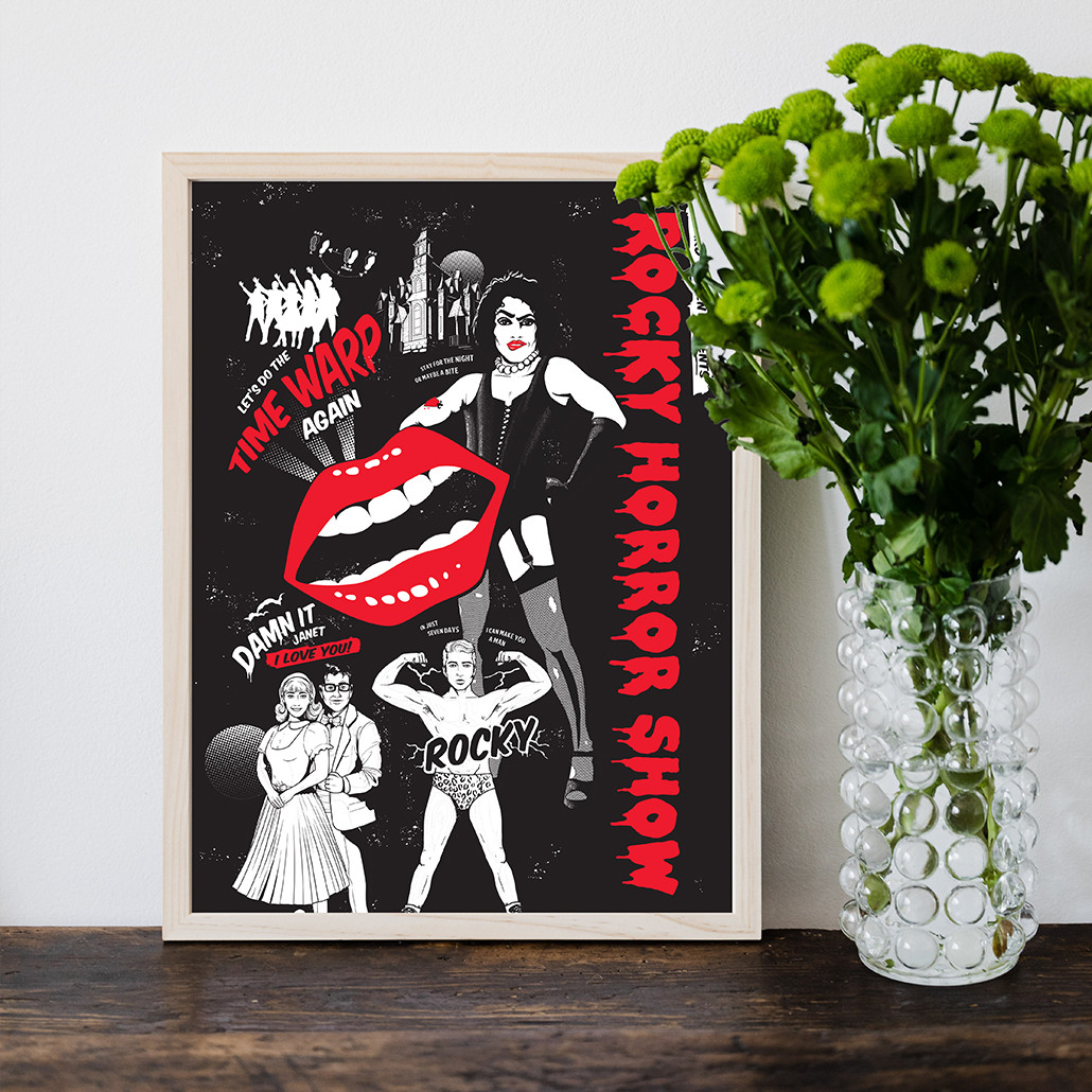 Richard O'Brien's Rocky Horror Show A3 Art Print NZ Post