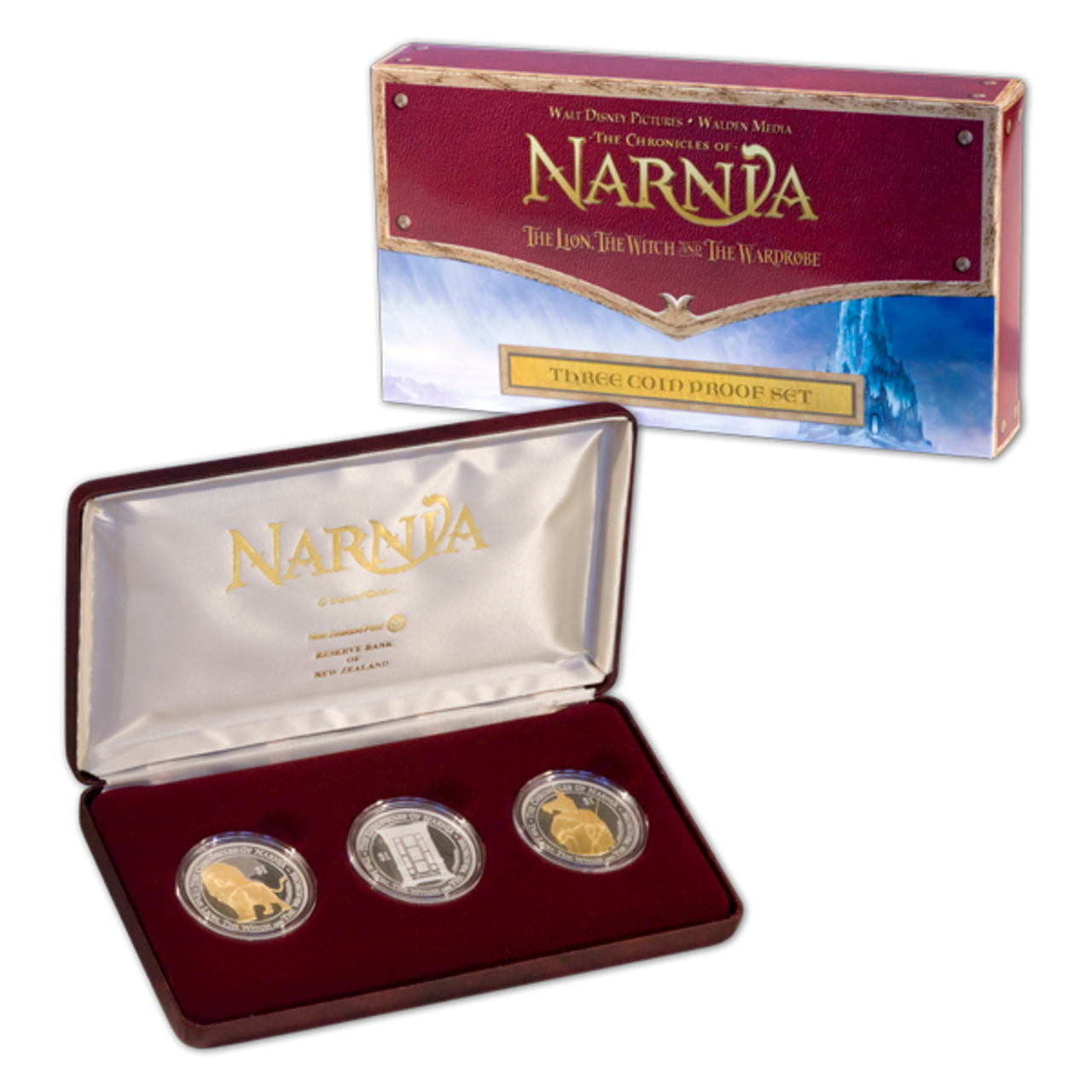 2006 The Chronicles of Narnia: Aslan New Zealand $1 Frosted Uncirculated  Coin