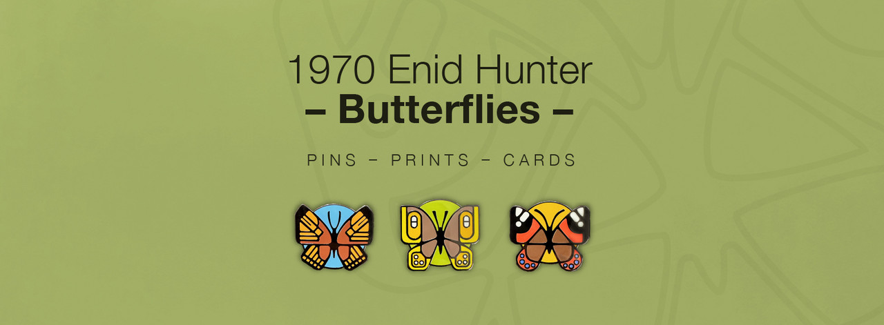1970 Enid Hunter Butterflies