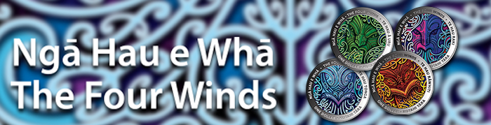 Nga Hau e Wha - The Four Winds coins