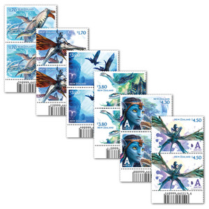 2023 Avatar - The Way of Water Set of Barcode A Blocks | NZ Post Collectables