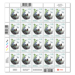 2023 Forest & Bird 100 Years $1.70 Stamp Sheet | NZ Post Collectables