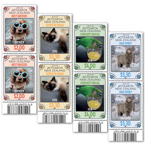 Pets of Aotearoa New Zealand Set of Barcode A Blocks | NZ Post Collectables