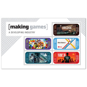 2024 Making Games - A Developing Industry Mint Miniature Sheet | NZ Post Collectables