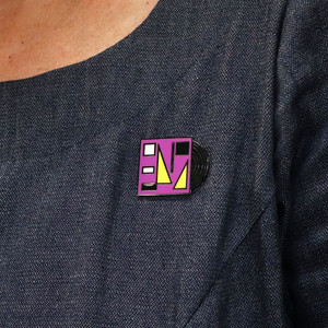 Split Enz True Colours Purple Pin Photo | NZ Post Collectables