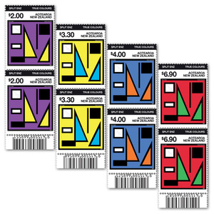 2024 Split Enz True Colours Set of Barcode A Blocks | NZ Post Collectables