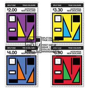 2024 Split Enz True Colours Set of Cancelled Stamps | NZ Post Collectables