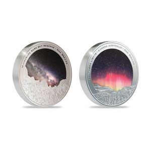 Dark Sky Light Sky 1oz silver coin set reverse | NZ Post Collectables