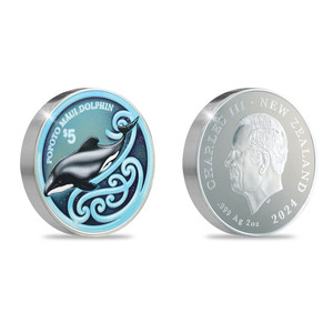 2024 New Zealand Annual Coin - Popoto Maui Dolphin Silver Proof Coin | NZ Post Collectables
