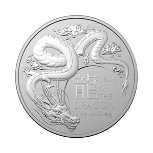 2024 Investment Lunar Series - Year of the Dragon Silver Coin Reverse | NZ Post Collectables