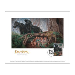 2021 The Lord of the Rings: The Fellowship of the Ring 20th Anniversary - Hiding from the Black Rider Mini Art Print | NZ Post Collectables