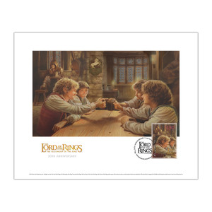 2021 The Lord of the Rings: The Fellowship of the Ring 20th Anniversary - The Prancing Pony Mini Art Print | NZ Post Collectables
