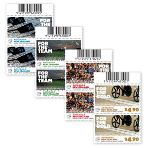 Paris 2024 Olympic Games Set of Barcode B Blocks | NZ Post Collectables