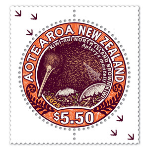 2025 Round Kiwi $5.50 Stamp | NZ Post Collectables