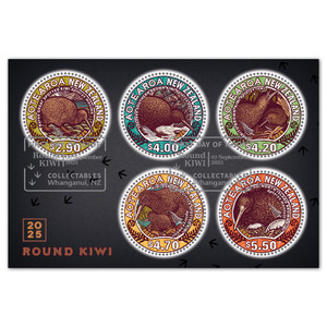 2025 Round Kiwi Cancelled Miniature Sheet | NZ Post Collectables