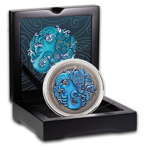 2025 Water Taniwha 2oz Silver Antique Coin Pack | NZ Post Collectables