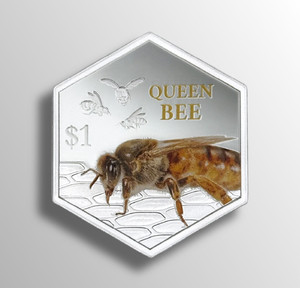 Queen Bee 1oz Silver Proof Coin Reverse | NZ Post Collectables