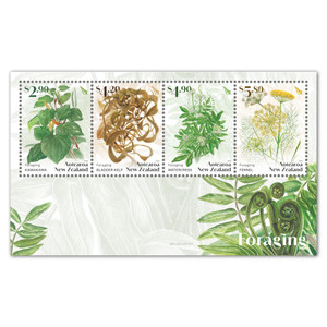 Foraging Mint Miniature Sheet | NZ Post Collectables
