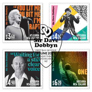 Sir Dave Dobbyn Set of Cancelled Stamps | NZ Post Collectables