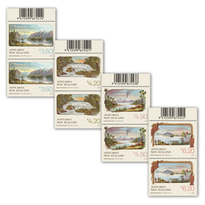 Early Postcards Set of Barcode B Blocks | NZ Post Collectables