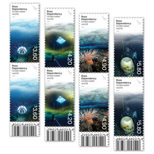 2026 Ross Dependency Underwater World Set of Barcode A Blocks | NZ Post Collectables