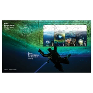 2026 Ross Dependency Underwater World Miniature Sheet First Day Cover | NZ Post Collectables