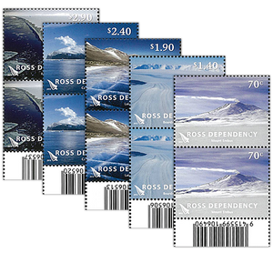 2012 Ross Dependency Definitives Set of Barcode A Blocks