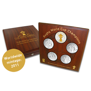 Rugby World Cup Champions Silver Proof Coin Set