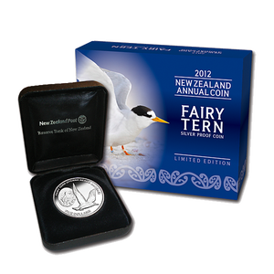 2012 New Zealand Annual Coin: Fairy Tern Silver Proof Coin