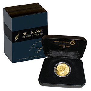 2011 Icons of New Zealand Gold Proof Coin