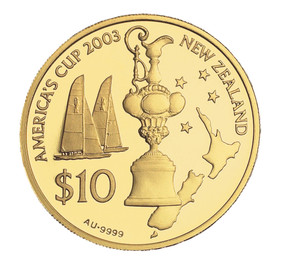 2003 America's Cup Gold Proof Coin