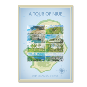 2014 Scenic Definitives - A Tour of Niue Sheetlet of Mint Stamps