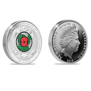 Armistice 1918 - 2018 Commemorative Silver Proof Circulating Coin | NZ Post Collectables