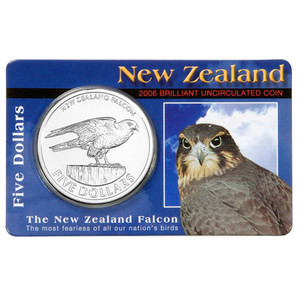 2006 New Zealand Falcon Brilliant Uncirculated Coin