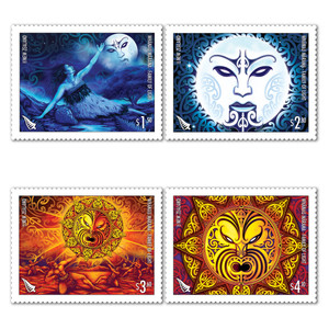 2021 Whanau Marama - Family of Light Set of Cancelled Stamps | NZ Post Collectables