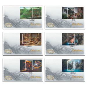 2021 The Lord of the Rings: The Fellowship of the Ring 20th Anniversary Set of Miniature Sheet First Day Covers | NZ Post Collectables