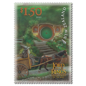 2021 The Lord of the Rings: The Fellowship of the Ring 20th Anniversary $1.50 The Journey Begins Stamp | NZ Post Collectables