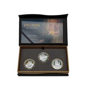 2021 The Lord of the Rings: The Fellowship of the Ring 20th Anniversary Silver Coin Set - The Fellowship Packaging | NZ Post Collectables