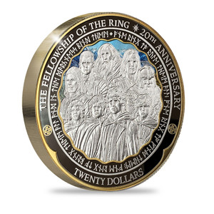 2021 The Lord of the Rings: The Fellowship of the Ring 20th Anniversary Nine Companions 1kg Silver Proof Coin reverse | NZ Post Collectables